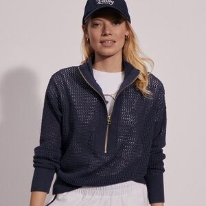 VARLEY Aurora half zip knit
